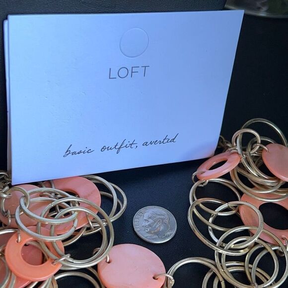 Loft Necklace Layered Coral & Gold  $18ea or Bundle3/$30 - Picture 6 of 8